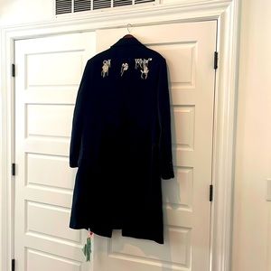 Off White Brand double breasted overcoat. New with tags. Orig $2090. Size XXL